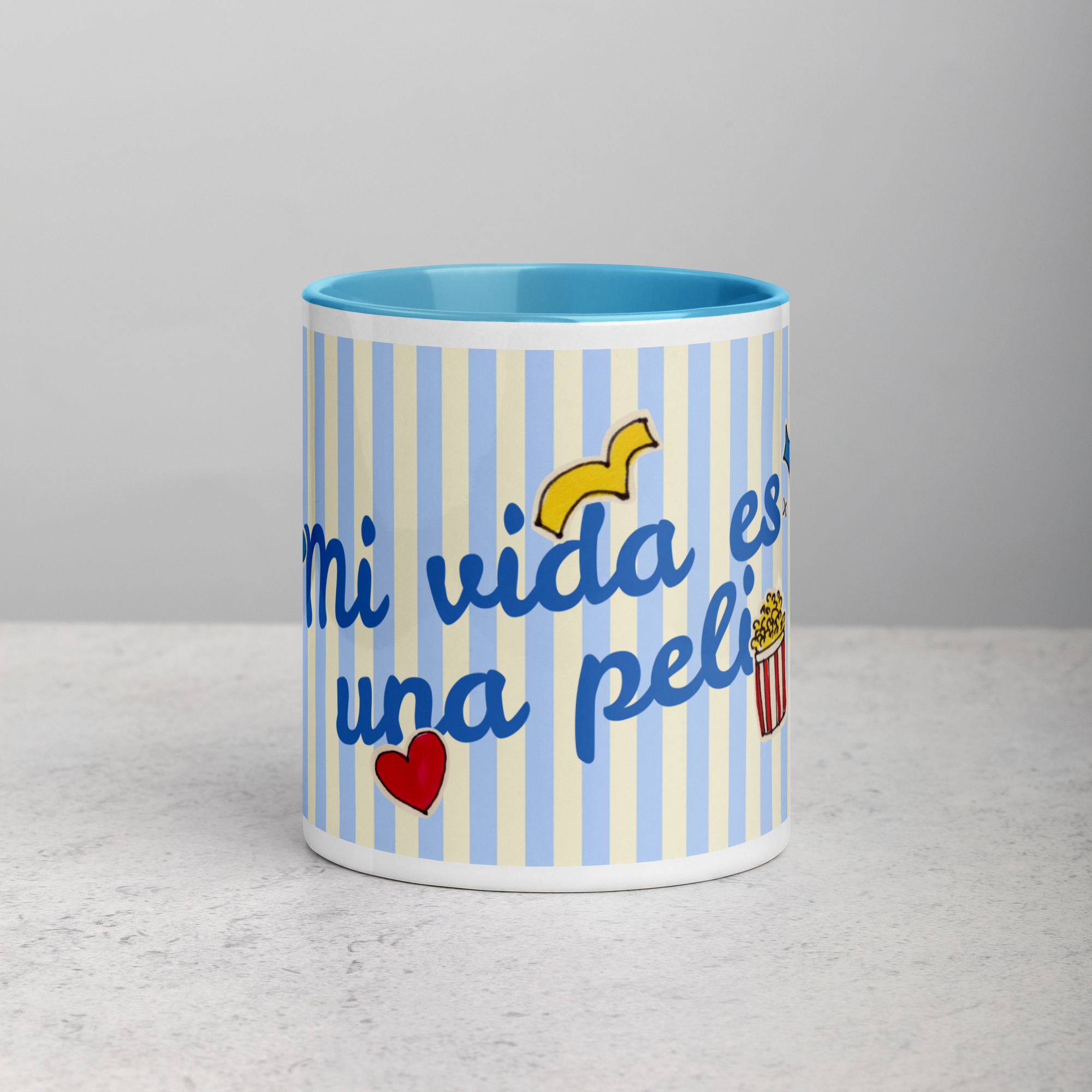 Taza color interior Vida en Rayas - Image 2