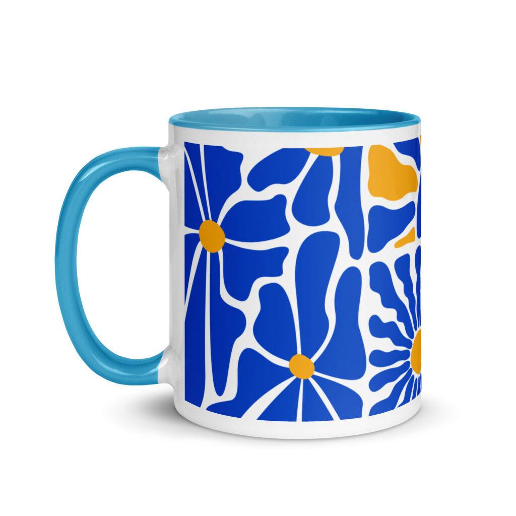 Taza color interior Sol Cobalto