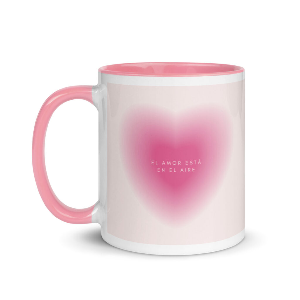Taza color interior Corazón Blusha