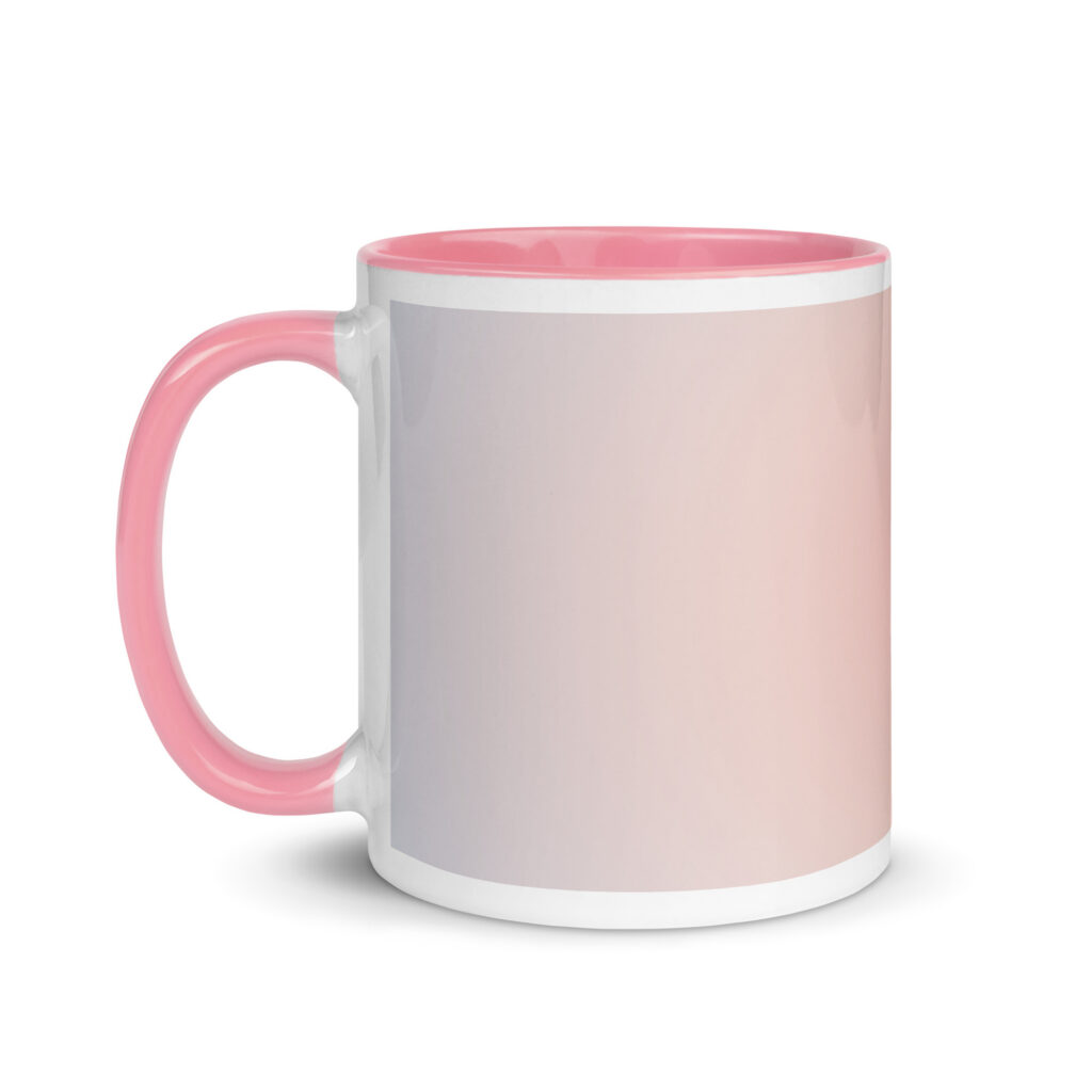 Taza color interior Rosa Aura